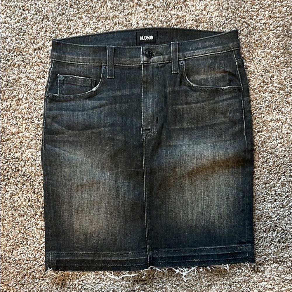 Hudson Charcoal Denim Skirt